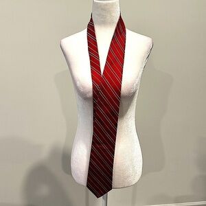 New DKNY Red Silk Tie Gift